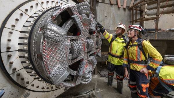 Breakthrough at Victoria Street Queen Street Wastewater Diversion Project